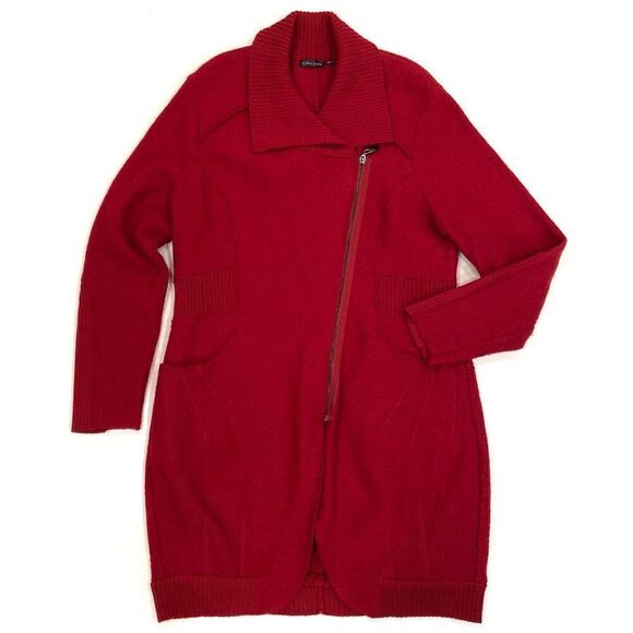 STELLA CARACASI Talk of the Town Boiled Wool
Jacket in Pomodoro - Picture 1 of 11